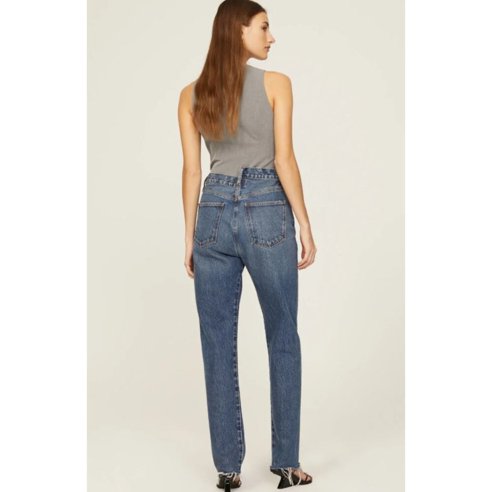 NWOT Agolde Crisscross Straight Jeans Blue Denim Size 29 - Picture 3 of 6
